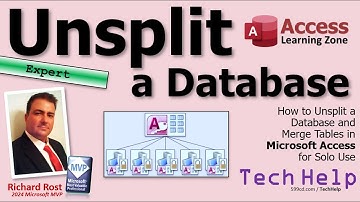 Een database splitsen en tabellen samenvoegen in Microsoft Access voor sologebruik