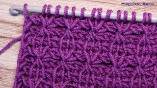 Original Patrón Punto para Mantas de Bebé a Crochet Tunecino Fácil | Punto Tunecino Sol