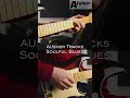 Soulful blues guitar solo shorts