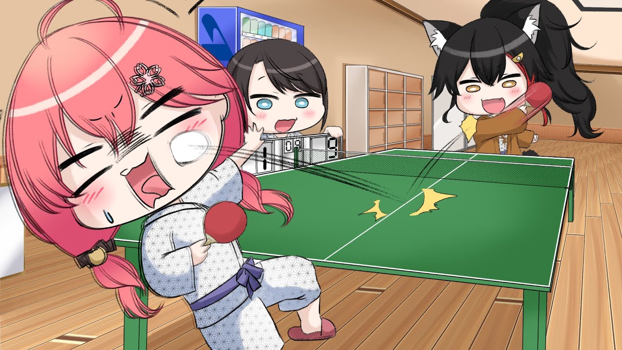 【手描き】ミオみこスバ鹿児島旅行　温泉編　Eng:sub【hiro/切り抜き/Hololive】Eng:sub;Kagoshima Travel: Hot Spring Story