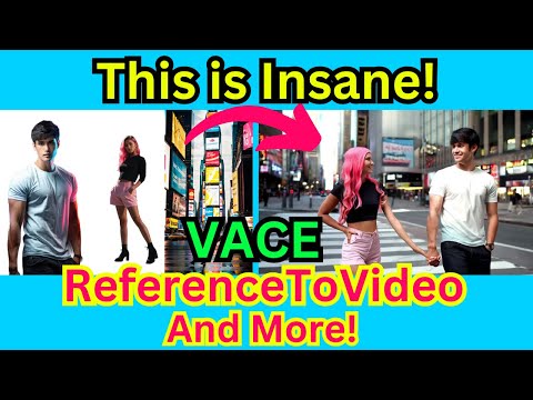 VACE Wan 2.1 Reference2Video & Control Video In ComfyUI - Say Bye To Character Sheet!