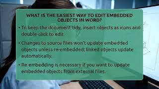 What Is The Easiest Way To Edit Embedded Objects In Word? - Docs and Sheets Pro