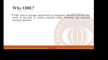 OBE at Electrical and Computer Engineering, COMSATS University, Islamabad