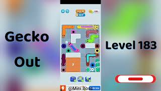 Gecko Out Level 183 Walkthrough 🧩 | Step-by-Step Puzzle Guide | Mini Boss
