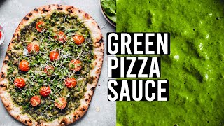 5-Minute Green Pizza Sauce With Basil & Spinach