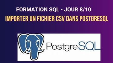 importer des données depuis un fichier CSV dans PostgreSQL - 8/10 - partie 1