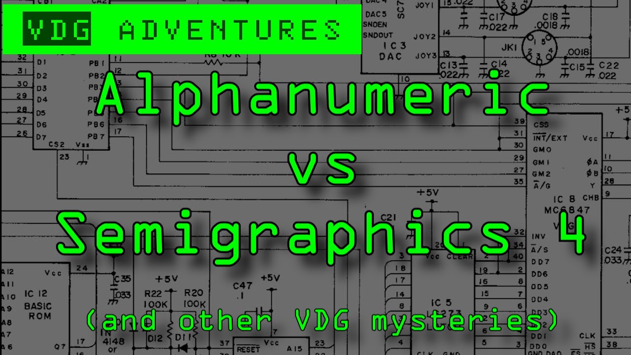 Alphanumeric vs. Semigraphics 4 | VDG Adventures - YouTube