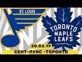 Сент-Луис -Торонто / НХЛ / Прогноз на матч