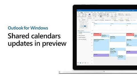 Preview new shared calendars updates in Outlook for Windows