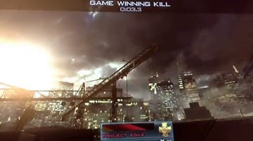 MW2 Across Map Throwing Knife Game Winning Kill