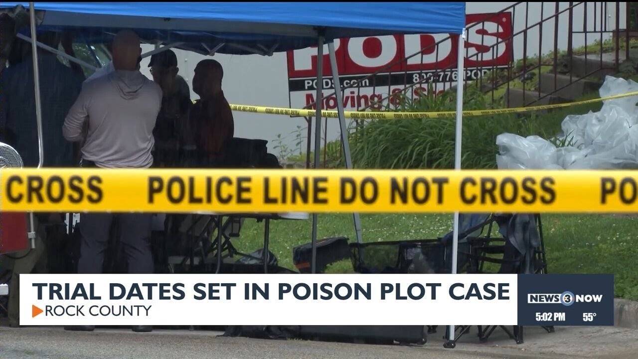 Trial dates set in poison plot case - YouTube