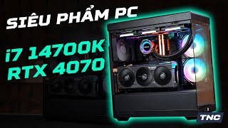 Siêu phẩm PC Bể Cá HYTE Y40 sử dụng Core i7 14700K vs RTX 4070 I Tặng tản Lian-Li Galahad UNI Fan