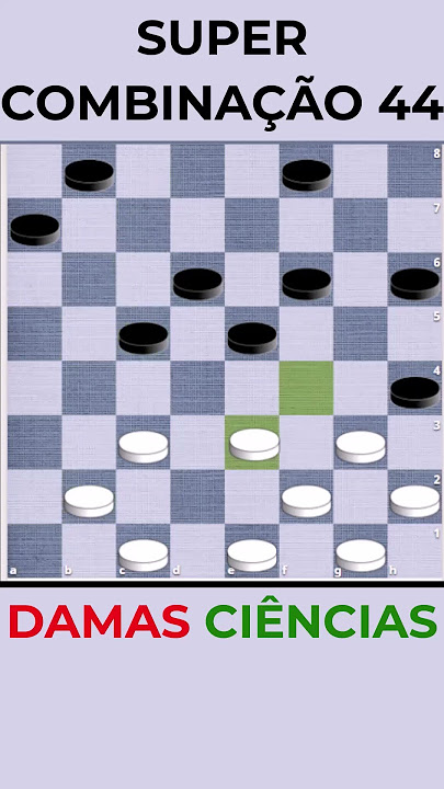 Damas Online Super Combinação 51 (Série - Golpes de Aberturas)#damas #dama  #checkers #draughts 