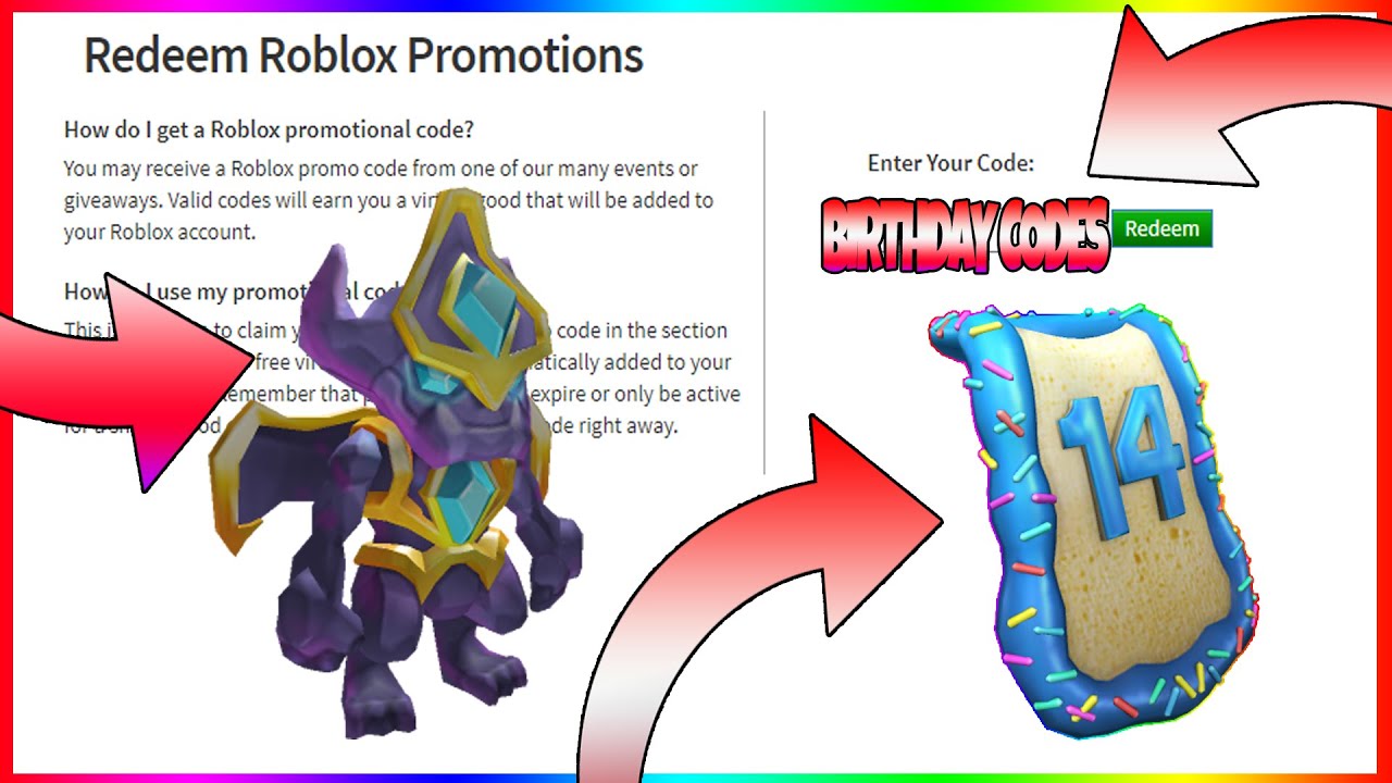 New Roblox Birthday Promo Codes For Free Items September 2020 - redeem roblox promotions