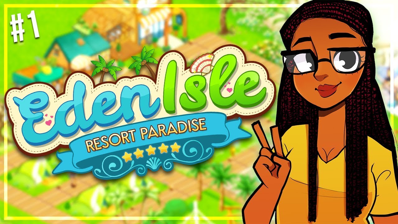 CUTE MOBILE SIMS GAME Let's Play Eden Isle Resort Paradise Part