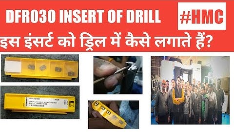 DFR030 INSERT || USED IN HMC MACHINE DRILL || CNC MILLING MACHINE || CNC PROGRAMMING