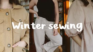 Everything I Sewed This Winter! | winter sewing