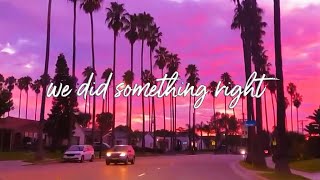 ​MAYLYN - we did something right (Lyrics) | Road Trip Song ~ Dreamy Sunset Drive | Given Music