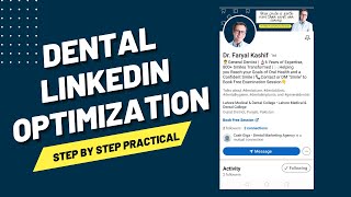 How to Optimize Dental LinkedIn Profile | Dental LinkedIn Profile Optimization
