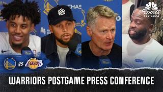 Steve Kerr, Warriors players react to 127-105 season-opening loss to Lakers | NBC Sports Bay Area