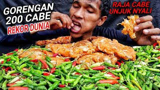 REKOR DUNIA!! RAJA CABE MAKAN GORENGAN   200 CABE!