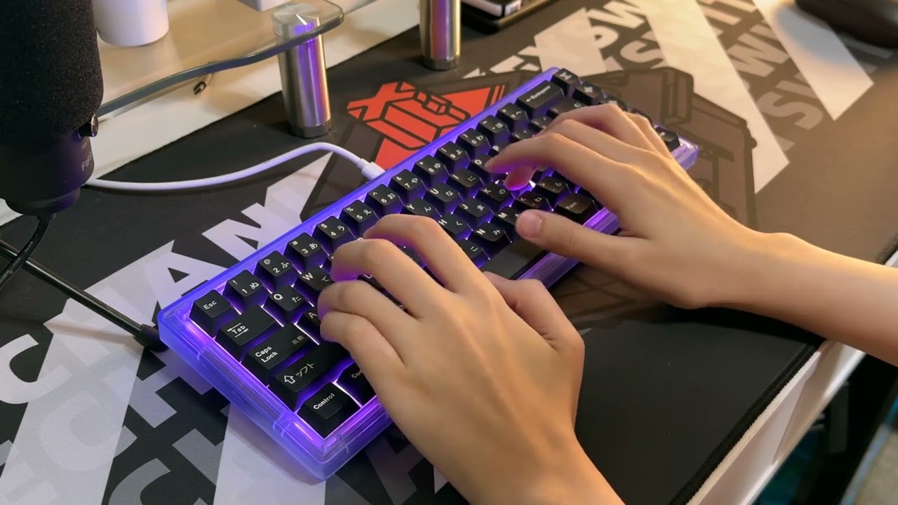 CIY GAS67 Keyboard with Gateron Milky Yellow Pro Typing Sound Test