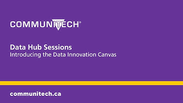 Communitech® Data Hub Sessions: Introducing the Data innovation Canvas