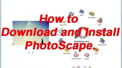 How to Download and Install PhotoScape.