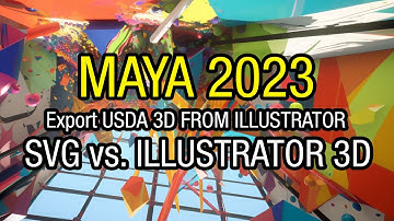 Create 3D from SVGs or USDA from Illustrator - Comparison of techniques for Maya or Blender