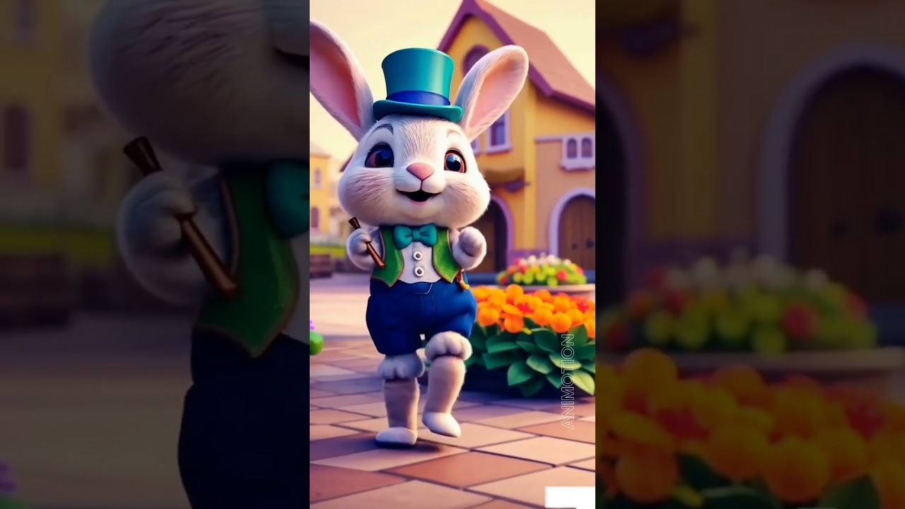 Cute 🥰. Rabbit dancing viral video 