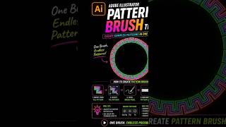 Create a Lovely Pattern Brush in Adobe Illustrator | Easy Tutorial ✨🎨#adobeillustrator