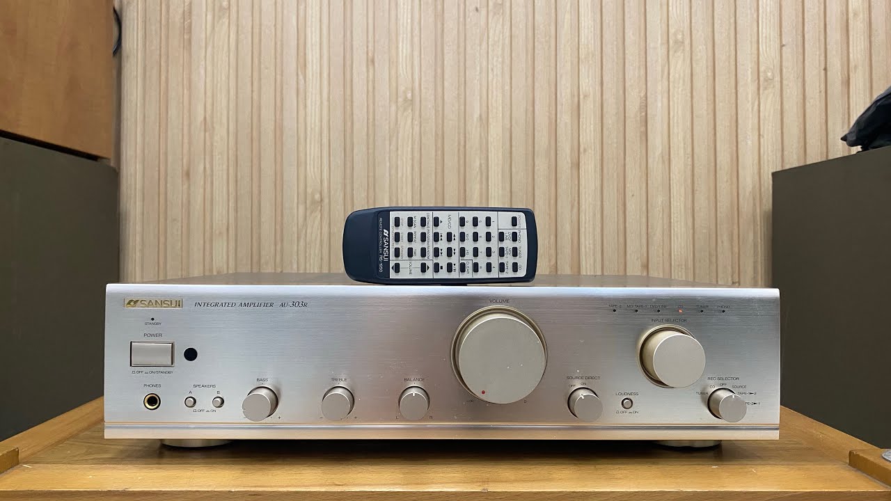 Đã bán-Sansui AU-303R Japan 130W Long lanh như mới, khiển xin theo