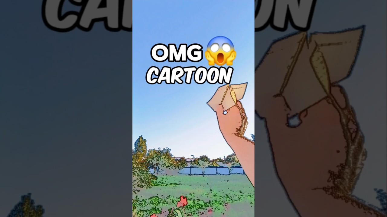 Cartoon Style Paper Plane That Actually Flies! ✈️🔥 #shorts