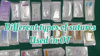 Different types of suture material, used in OT…….Support OT Wisdom 😇😀