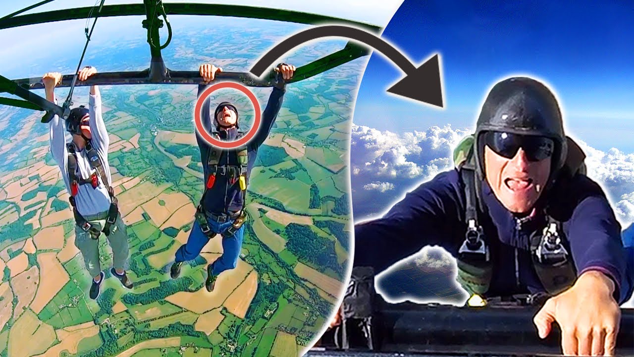 Bear Grylls & Son take on IMPOSSIBLE Helicopter Skydiving Challenge!