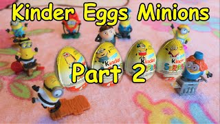 Minions Toys Collection Part 2 | Kinder Surprise Eggs | Minions 2 the rise of gru | minions toys