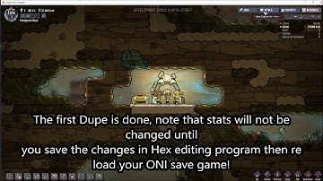 Oxygen not Included Dupe stat editing (No Longer Works)