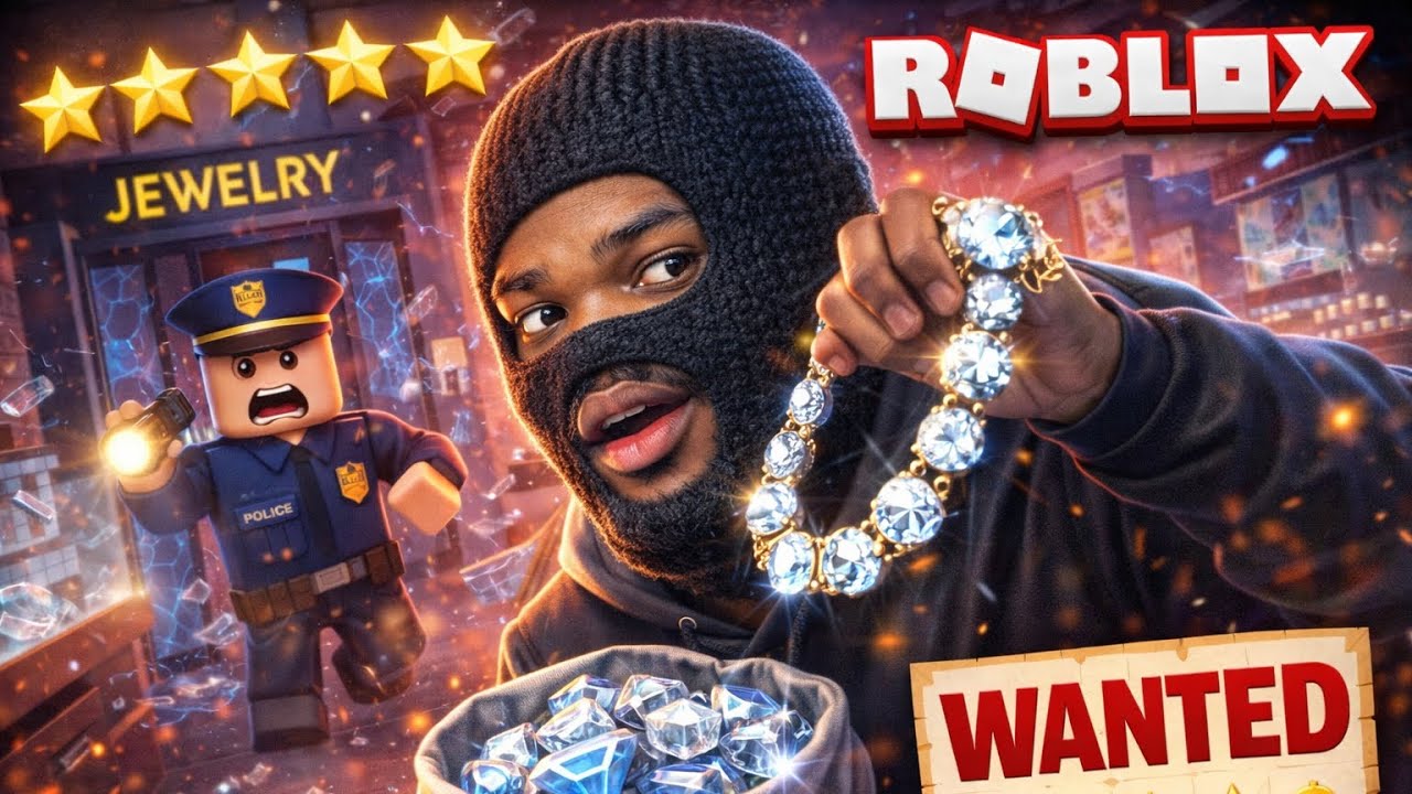 Robbing the Jewelry Store in Roblox Wanted - YouTube