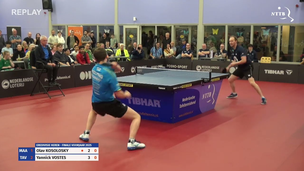 Finale eredivisie heren VJ25: Olav Kosolosky vs Yannick Vostes