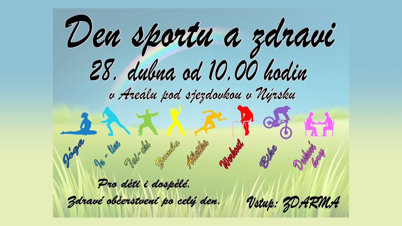 Pozvánka na Den sportu a zdraví v Nýrsku 2018