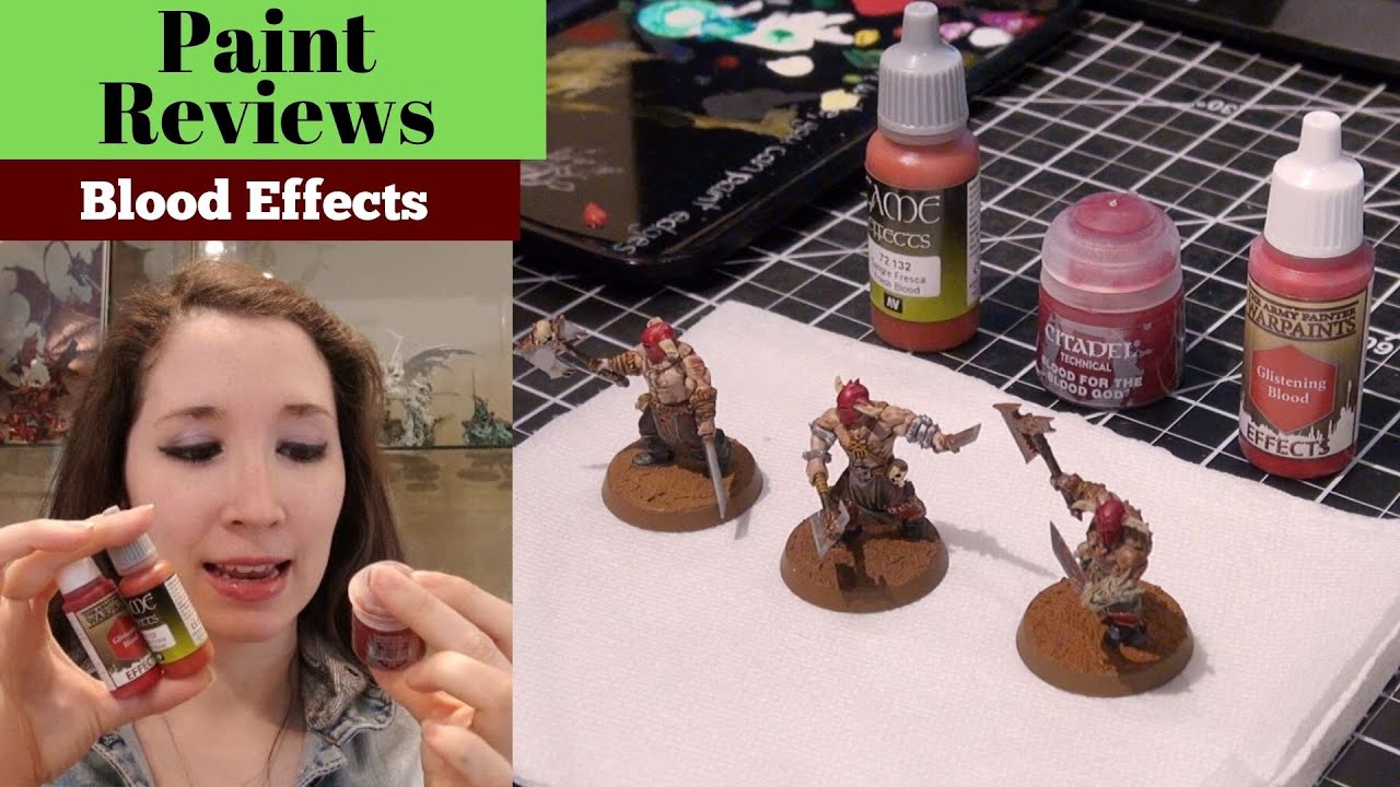 Testing Blood Effects From The Bottle Vallejo Citadel The Army Painter Youtube