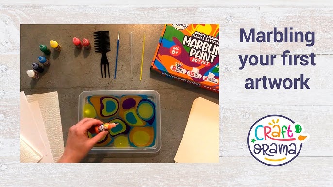 Marbling Paint Art Kit, 18 Colors Water Marbling Kit, Water Art Paint Set,  Arts