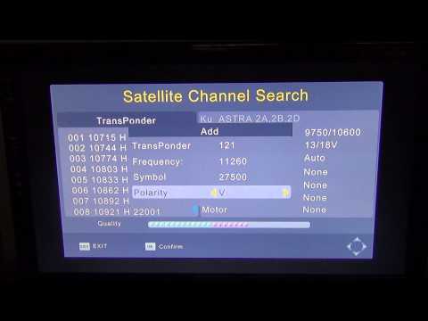 directv satellite transponder list