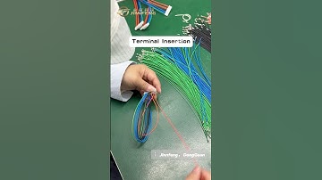 Terminal insertion. #cable #wiring #customized