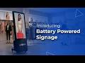 Battery Powered Digital Standee for Retail, Events & Exhibitions | 24Hr Backup Display