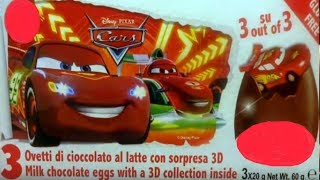 12 Cars 3D Cars 2 Disney Pixar Surprise Eggs Opening Lightning McQueen #89