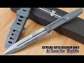 Extrema ratio requiem wolf grey bohler n690 stainless stiletto fixed knife 0478wg
