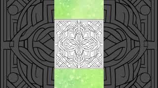 Stained Glass Magic Celtic Edition Coloring Book #shorts
