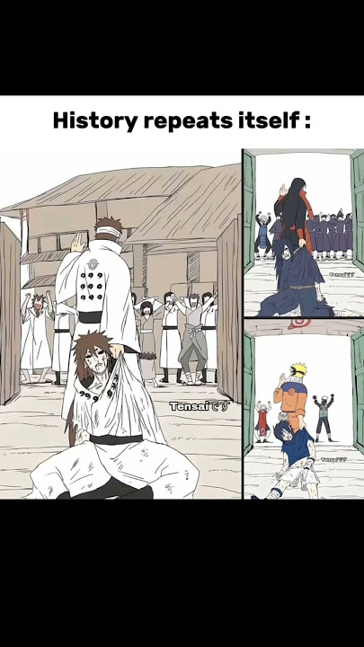 History repeats itself 🗿 #naruto #sasuke #madara #hashirama #anime #fypシ゚viral