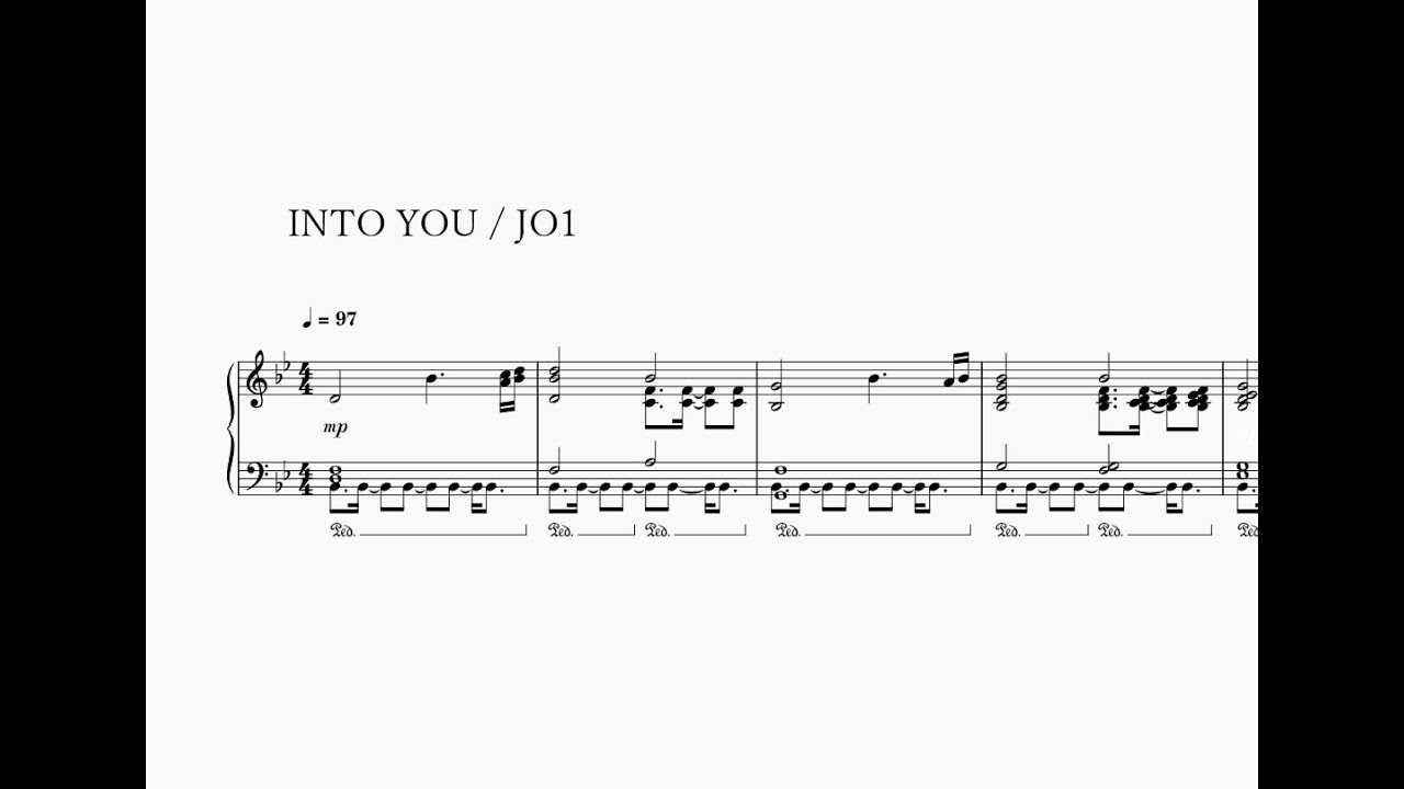 【ピアノソロ】INTO YOU/JO1